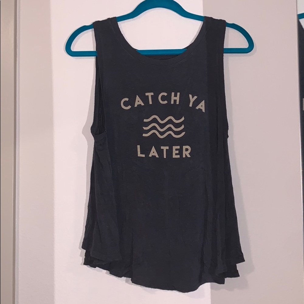 Open back tank top